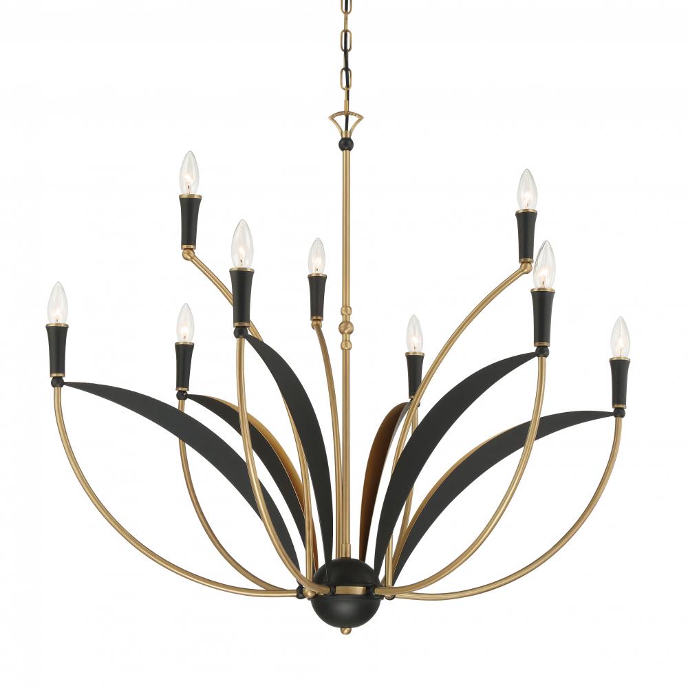 Miller 35.5" 9-Light Chandelier