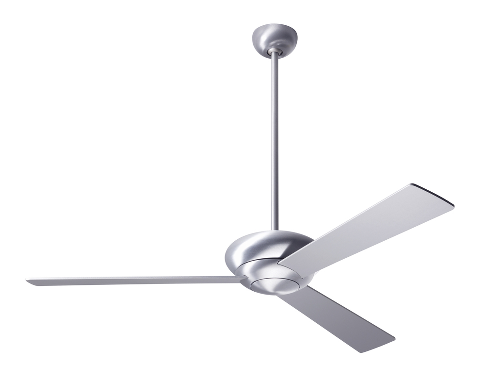 Altus Fan; Brushed Aluminum Finish; 42" White Blades; No Light; Fan Speed Control