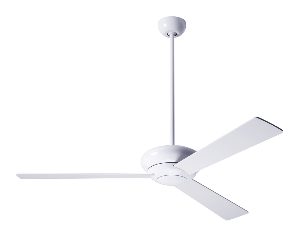 Altus Fan; Gloss White Finish; 42" White Blades; No Light; Fan Speed Control