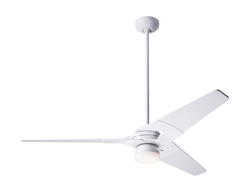 Torsion Fan; Gloss White Finish; 52" Graywash Blades; 17W LED; Fan Speed and Light Control (3-wi