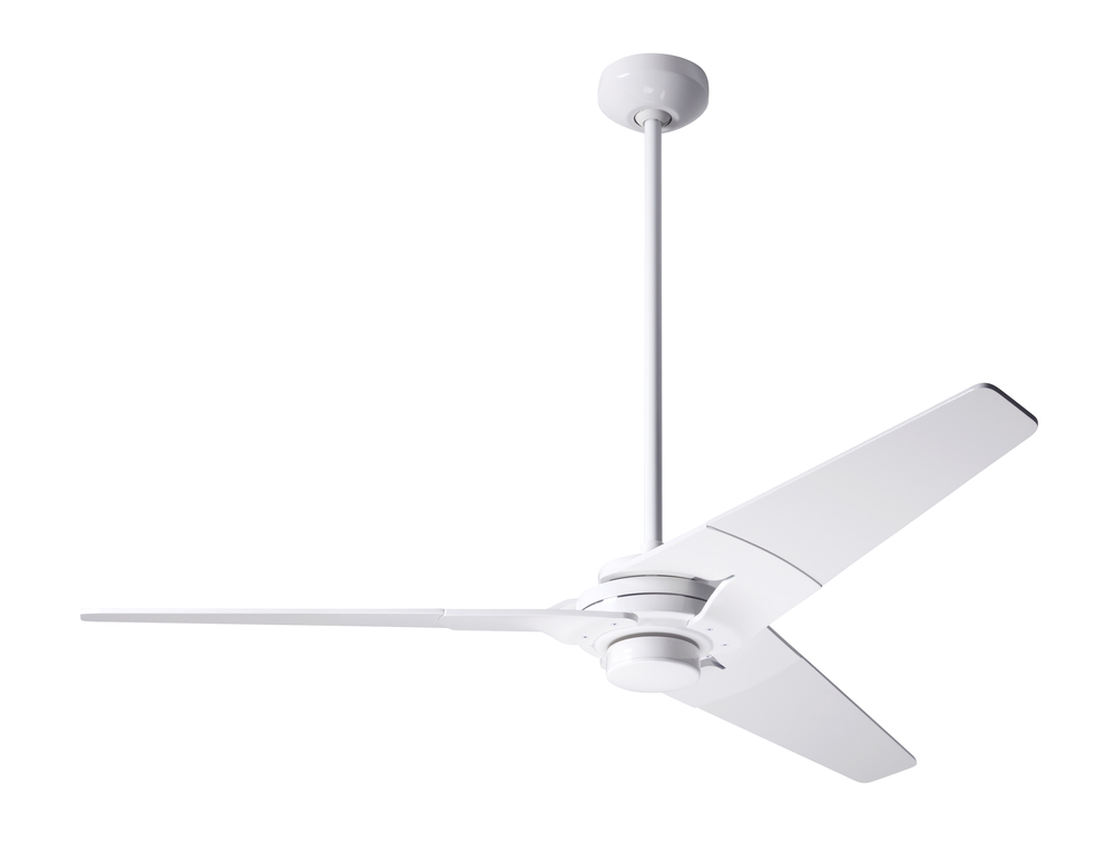 Torsion Fan; Gloss White Finish; 52" Graywash Blades; No Light; Fan Speed Control