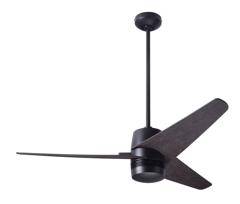 Velo DC Fan; Dark Bronze Finish; 48" Ebony Blades; No Light; Wall/Remote Combo Control