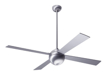 Modern Fan Co. BAL-BA-52-WH-NL-001 - Ball Fan; Brushed Aluminum Finish; 52" White Blades; No Light; Fan Speed Control