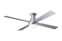 Modern Fan Co. BAL-FM-BA-52-AL-652-002 - Ball Flush Fan; Brushed Aluminum Finish; 52" Aluminum Blades; 20W LED; Fan Speed and Light Contr