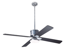 Modern Fan Co. IND-GV-50-BK-272-WC - Industry DC Fan; Galvanized Finish; 50" Black Blades; 20W LED Open; Wall Control