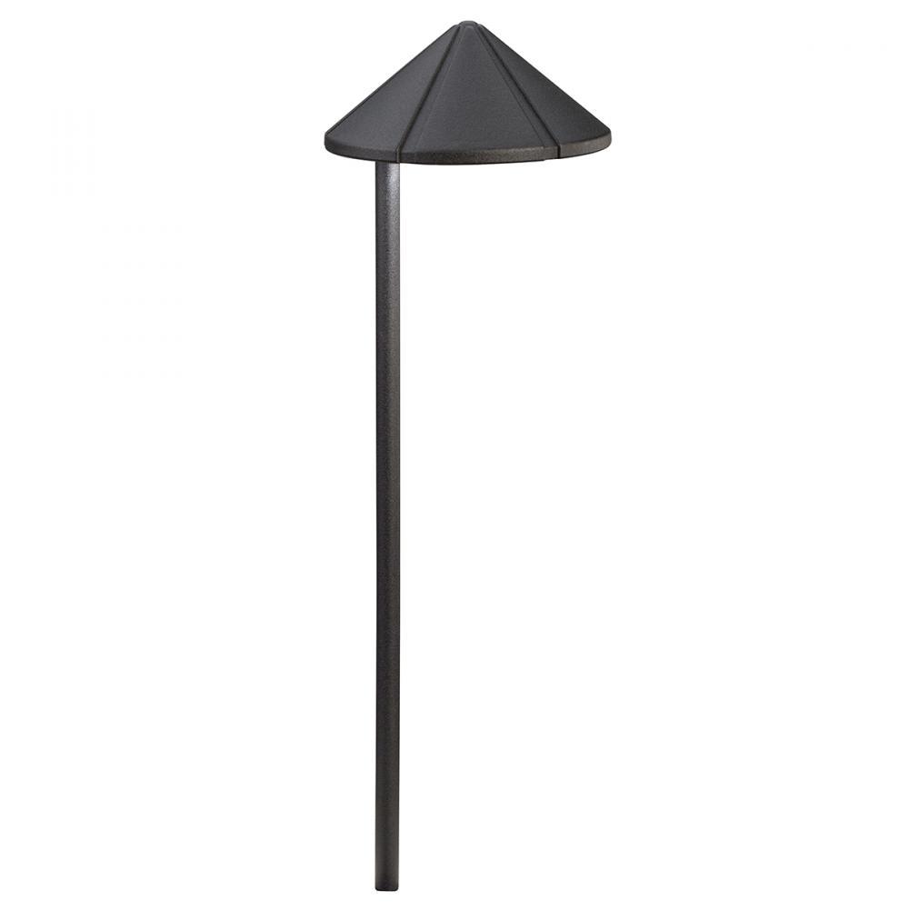 Side Mount 3000K LED Path Light Textured Black