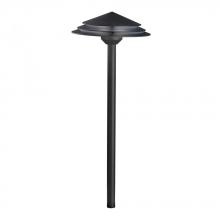 Kichler 16124BKT27 - Round Tiered 2700K LED Path Light Textured Black