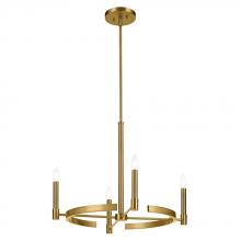 Kichler 52426BNB - Tolani 20.25" 4-Light Chandelier in Brushed Natural Brass