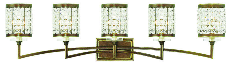 5 Light Palacial Bronze Bath Light