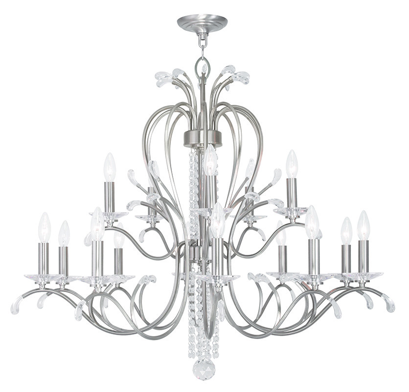 10 Light + 5 Light BN Chandelier