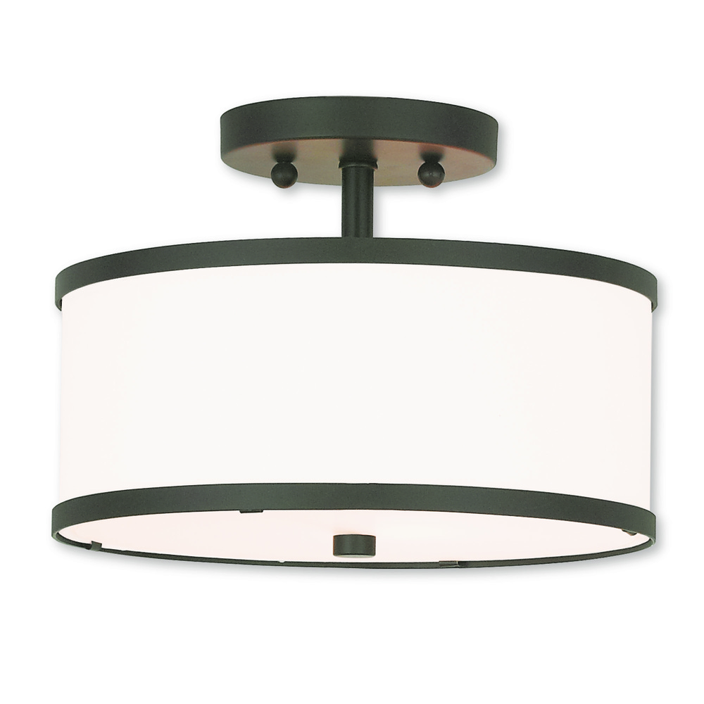 2 Light Bronze Ceiling Mount