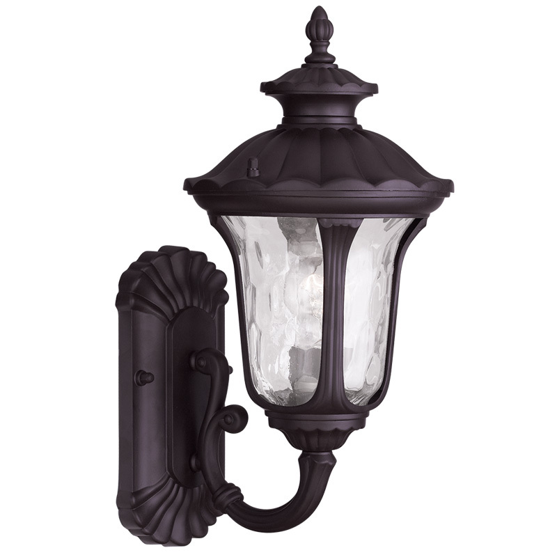 1 Light Bronze Outdoor Wall Lantern