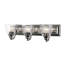 Livex Lighting 17073-46 - 3 Lt Black Chrome Vanity Sconce