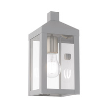 Livex Lighting 20581-80 - 1 Lt Nordic Gray Outdoor Wall Lantern