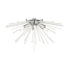 Livex Lighting 41251-05 - 6 Lt Polished Chrome Flush Mount