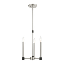 Livex Lighting 46883-91 - 3 Lt Brushed Nickel Chandelier