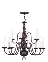 Livex Lighting 5012-07 - 12 Light Bronze Chandelier