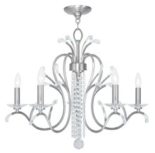 Livex Lighting 51005-91 - 5 Light Brushed Nickel Chandelier