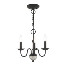 Livex Lighting 52163-04 - 3 Lt Black Mini Chandelier