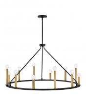 Lark 83159BK - Large Single Tier Chandelier