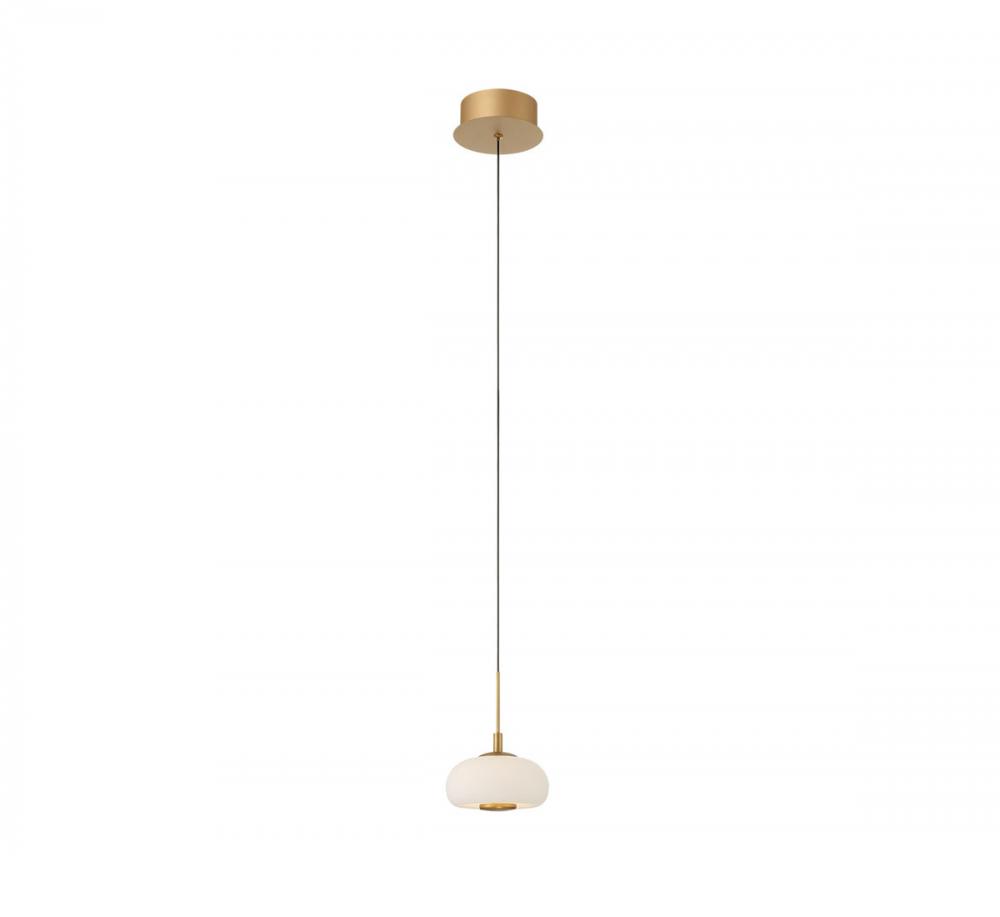 Adelfia, 1 Light LED Pendant, Painted Antique Brass