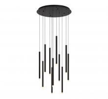 Lib & Co. US 10143-02 - Amalfi, 11 Light Round LED Chandelier, Matte Black