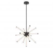 Lib & Co. US 10153-02 - Volterra, Small LED Chandelier, Matte Black