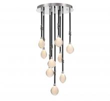 Lib & Co. US 12065-02 - Bellissima, 9 Light LED Chandelier, Black Sleeves