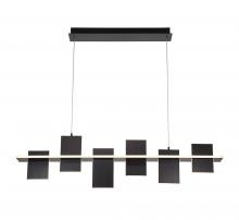 Lib & Co. US 12081-036 - Affilato, 6 Light Linear LED Chandelier, Satin Black