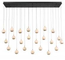 Lib & Co. US 12241-02 - Baveno, 23 light Rectangular LED Chandelier, Matte Black