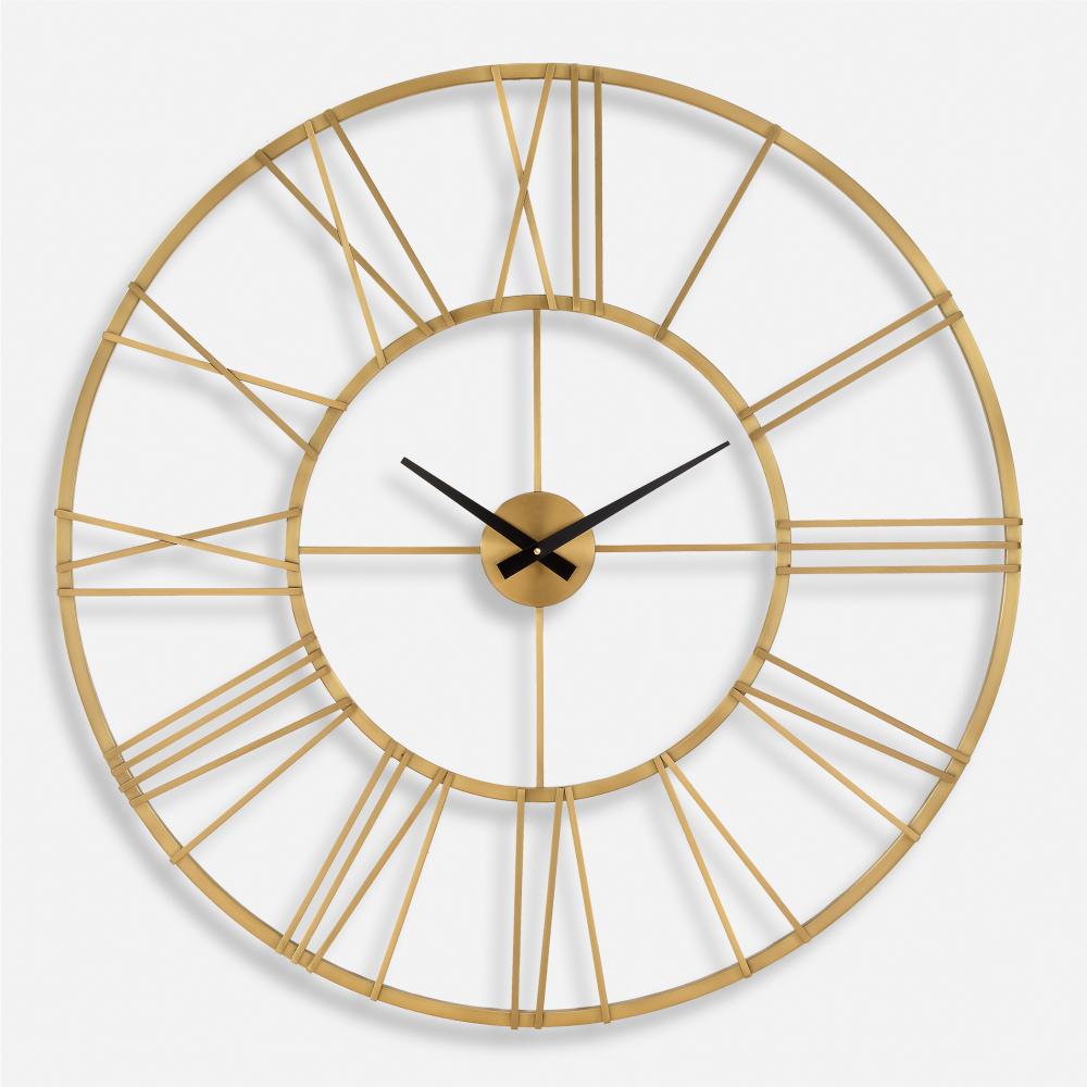 Uttermost Keyann Brass Wall Clock