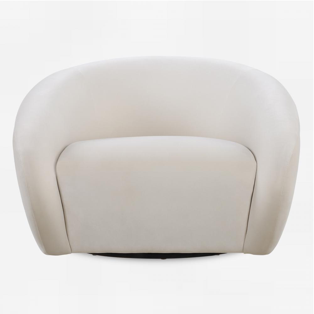 Uttermost DeSoto Cream Swivel Chair