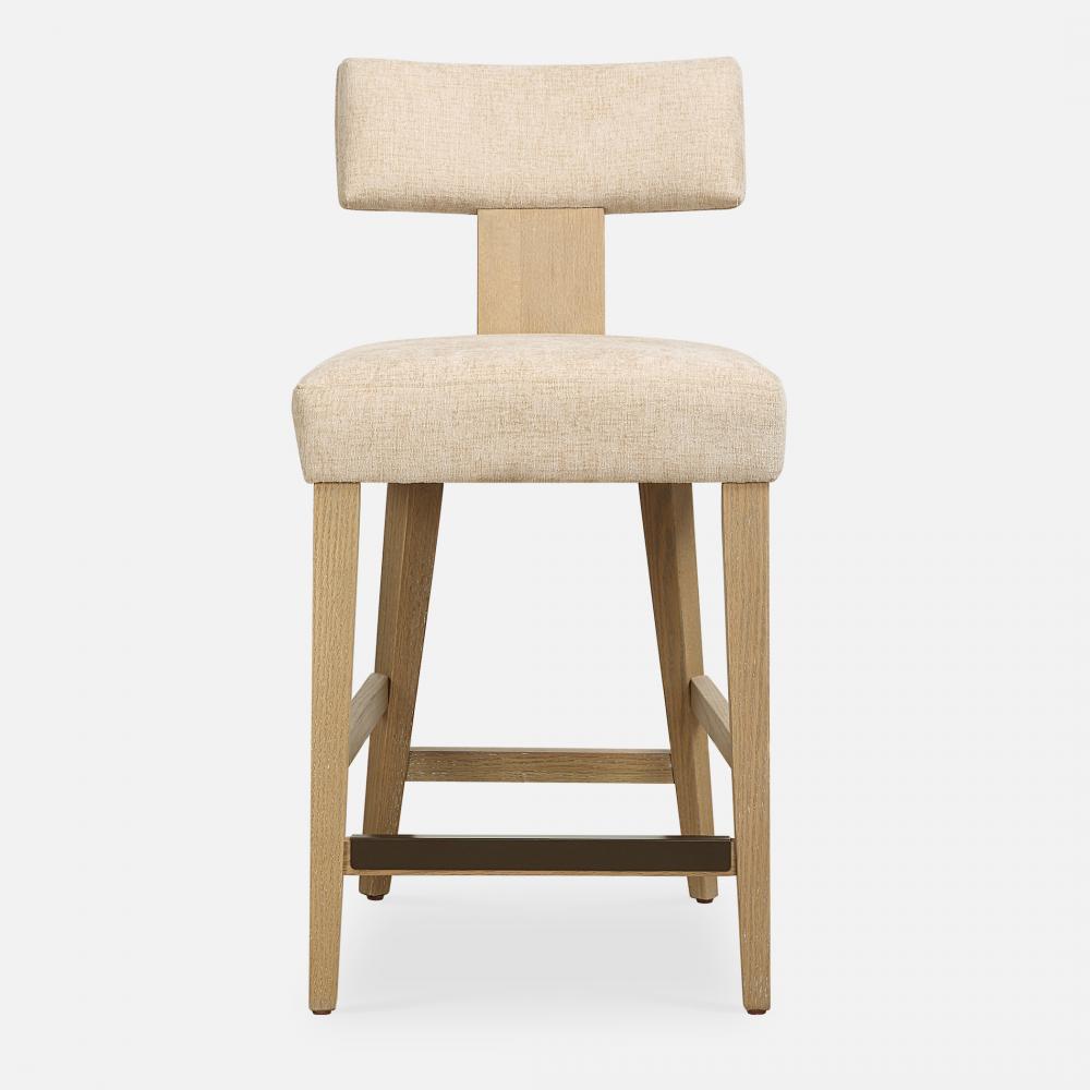 Uttermost Elysian Counter Stool, Sand