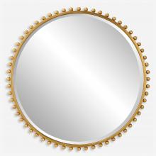 Uttermost 09777 - Taza Gold Round Mirror