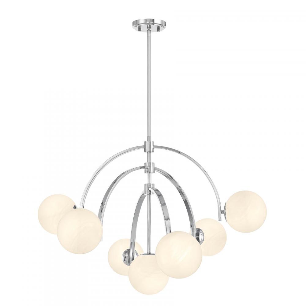 Marias 7-Light Chandelier in Polished Chrome