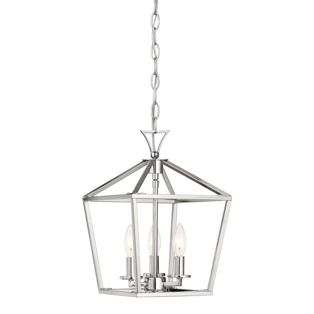 Townsend 3-Light Pendant in Polished Nickel