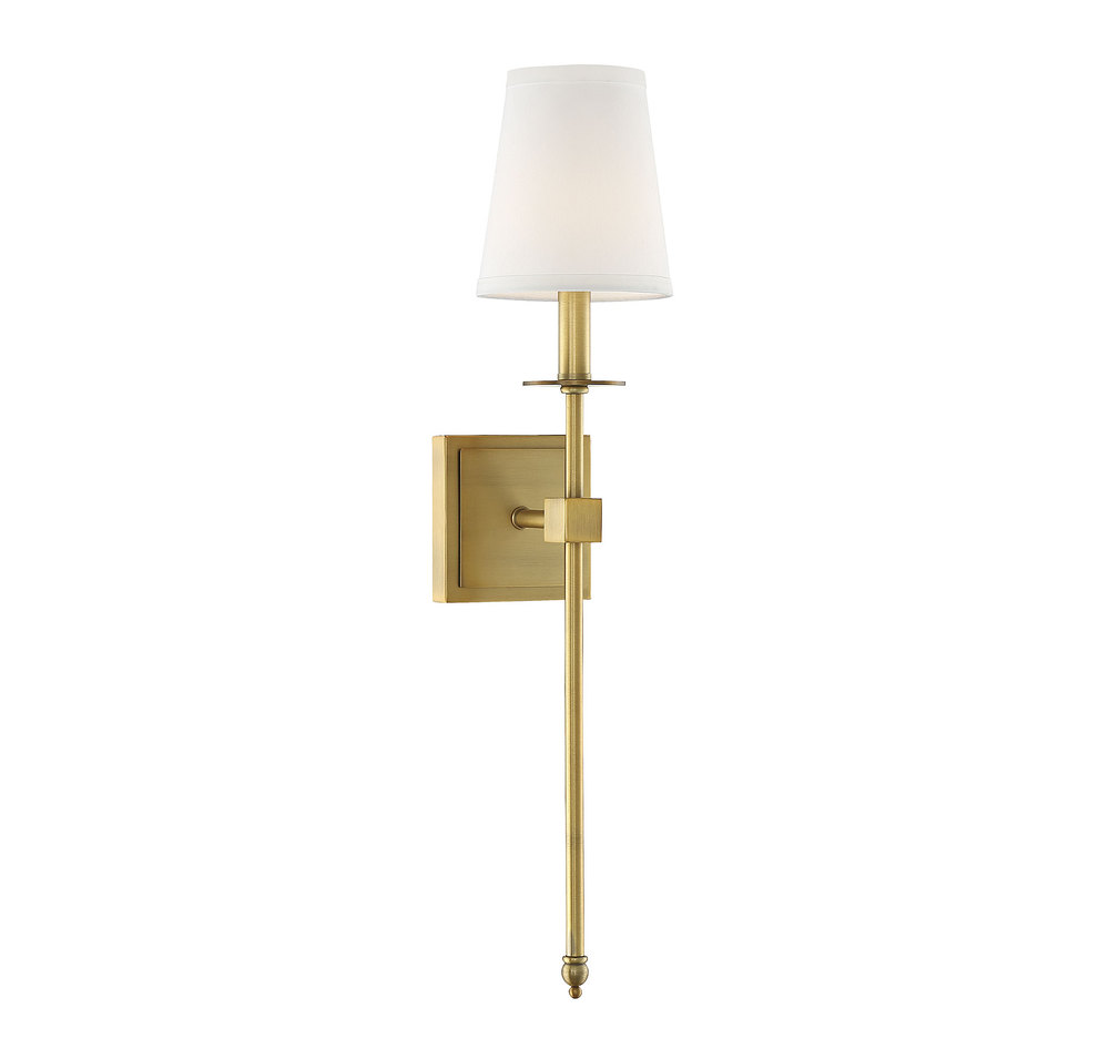 Monroe 1-Light Wall Sconce in Warm Brass