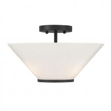 Savoy House 6-4012-3-89 - Blair 3-Light Convertible Semi-Flush or Pendant in Matte Black