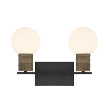 Savoy House 8-4081-2-BK - Jarrell 2-Light Bathroom Vanity Light in Matte Black