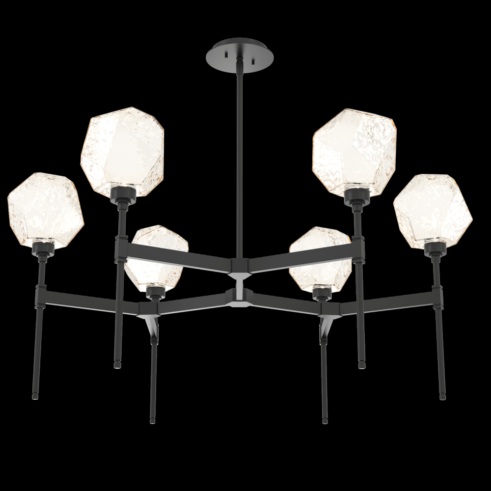 Gem Round Belvedere Chandelier-39-Matte Black