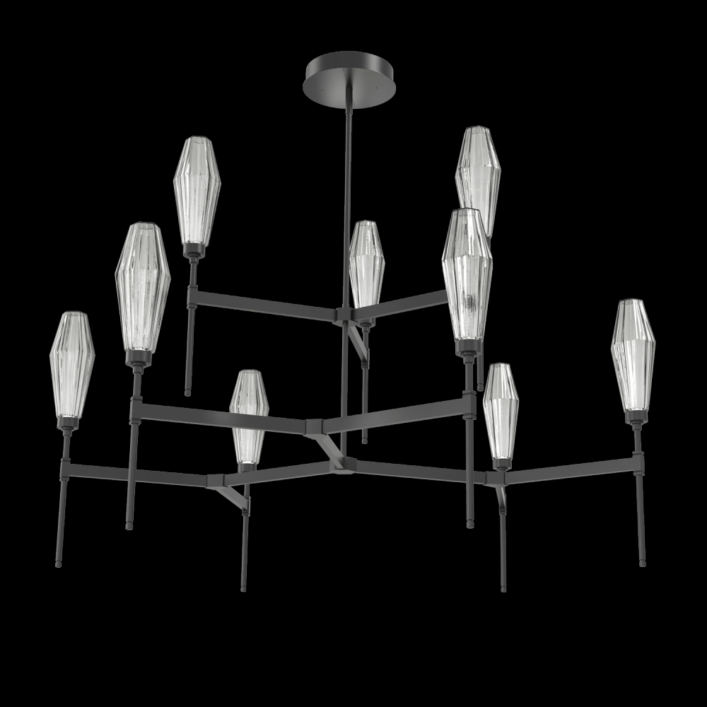 Aalto Round Belvedere Chandelier-54-Matte Black