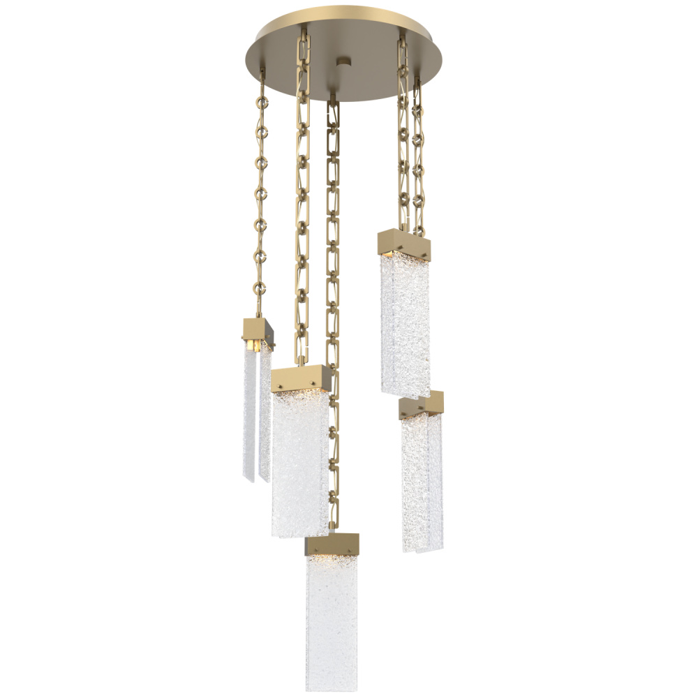 Parallel Round 5pc Multi-Pendant with Chain