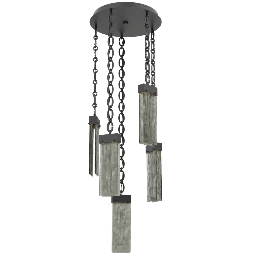 Parallel Round 5pc Multi-Pendant with Chain
