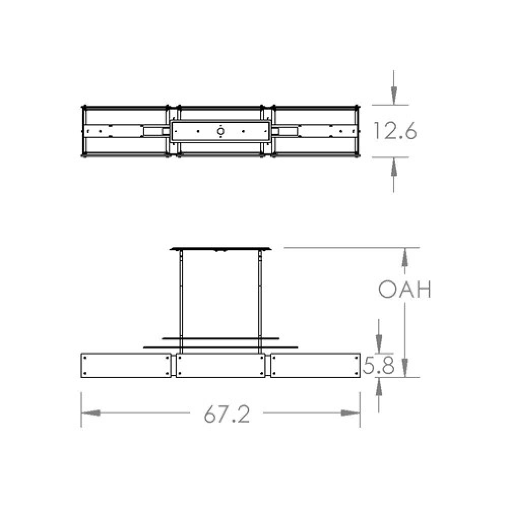 Urban Loft Parallel Linear - 67-Inch