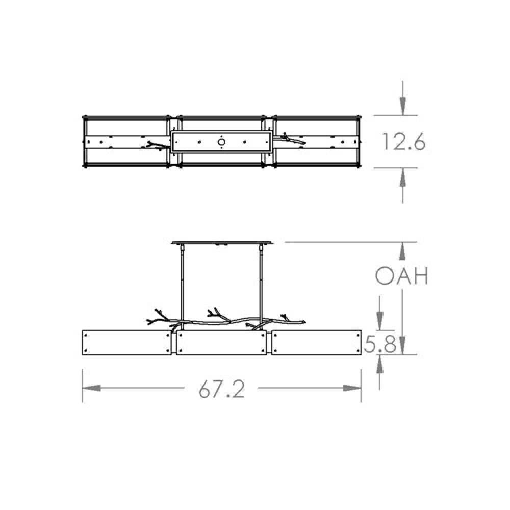 Ironwood Linear - 67-Inch