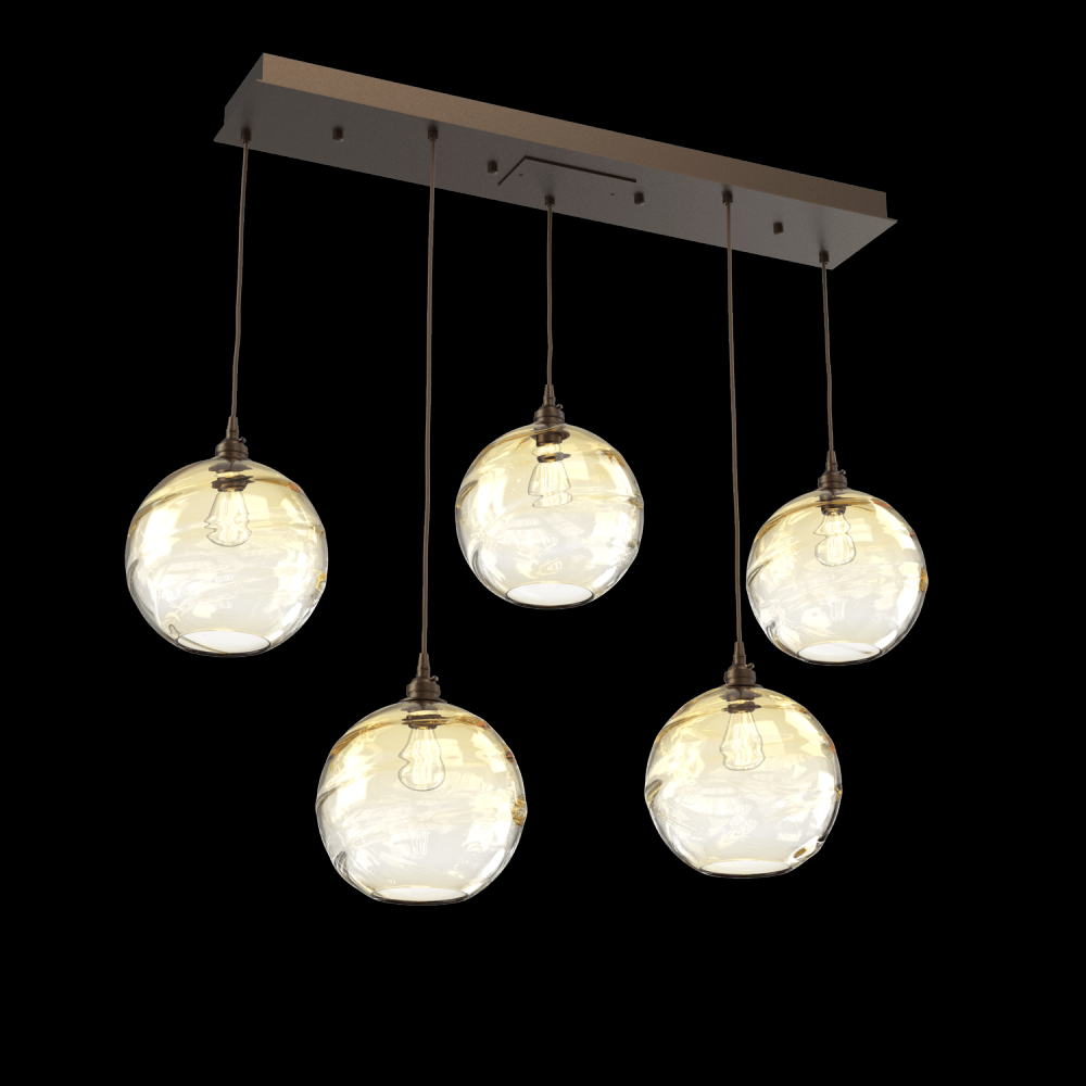 Terra Linear 5pc Multi-Pendant