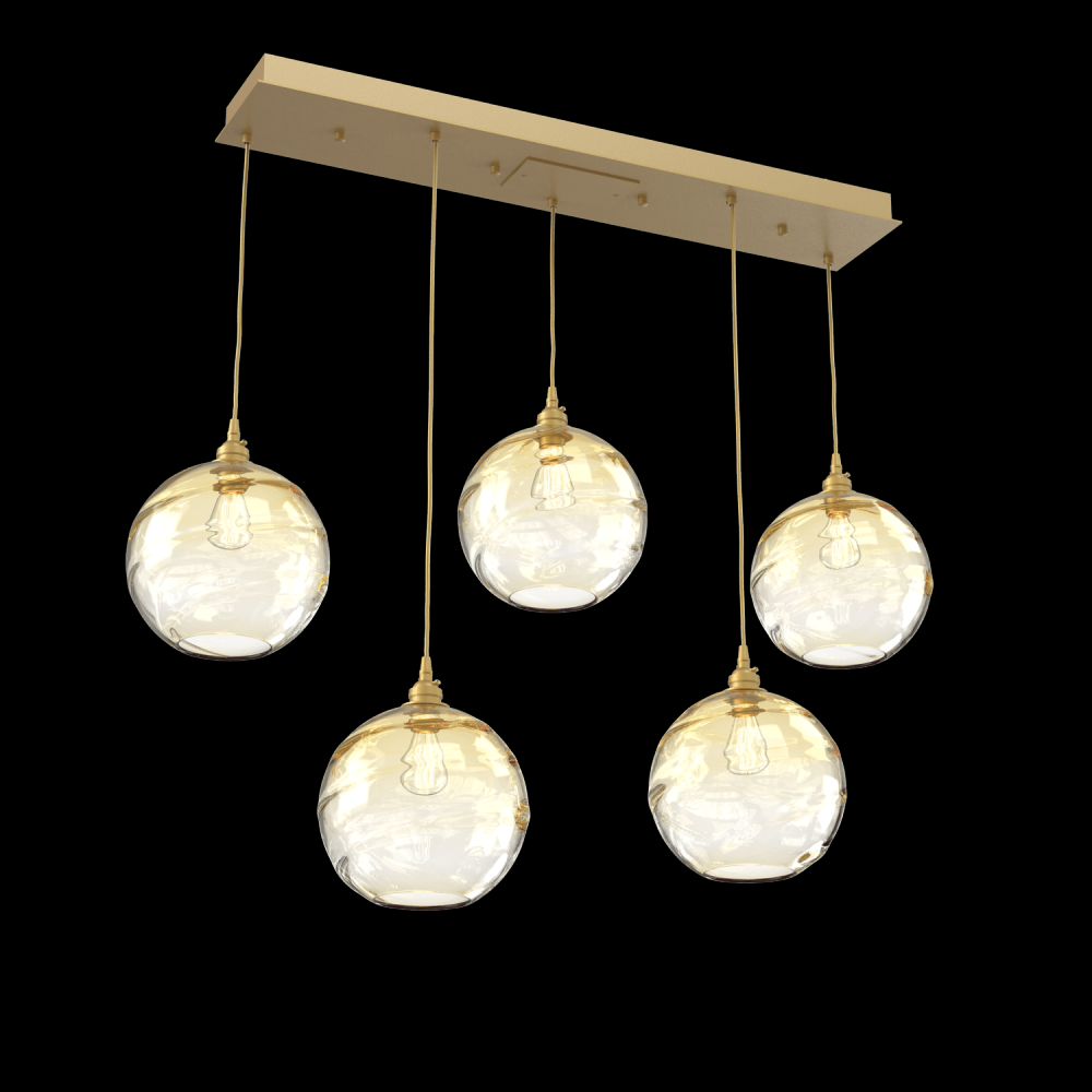 Terra Linear 5pc Multi-Pendant