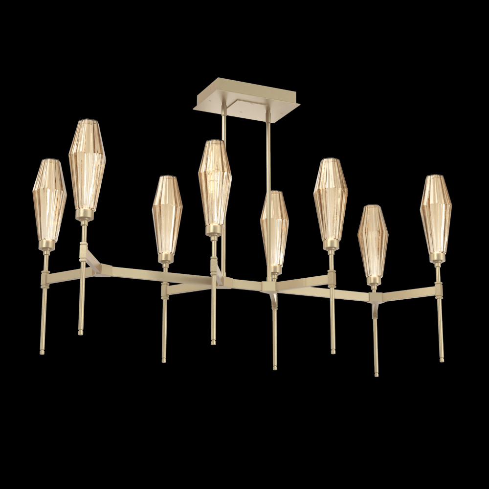 Aalto Linear Belvedere Suspension-48-Gilded Brass