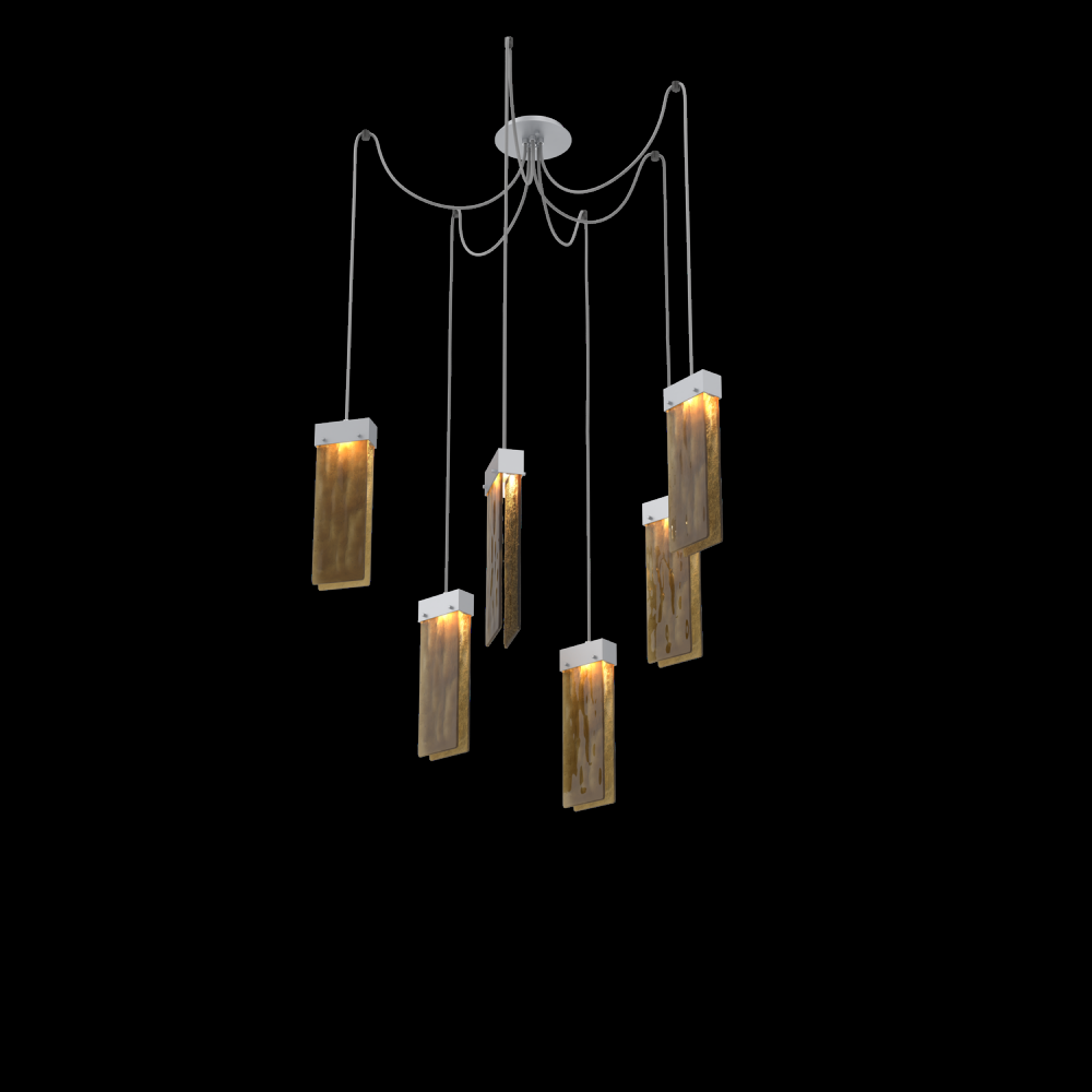 Parallel Round 6pc Swag Multi-Pendant