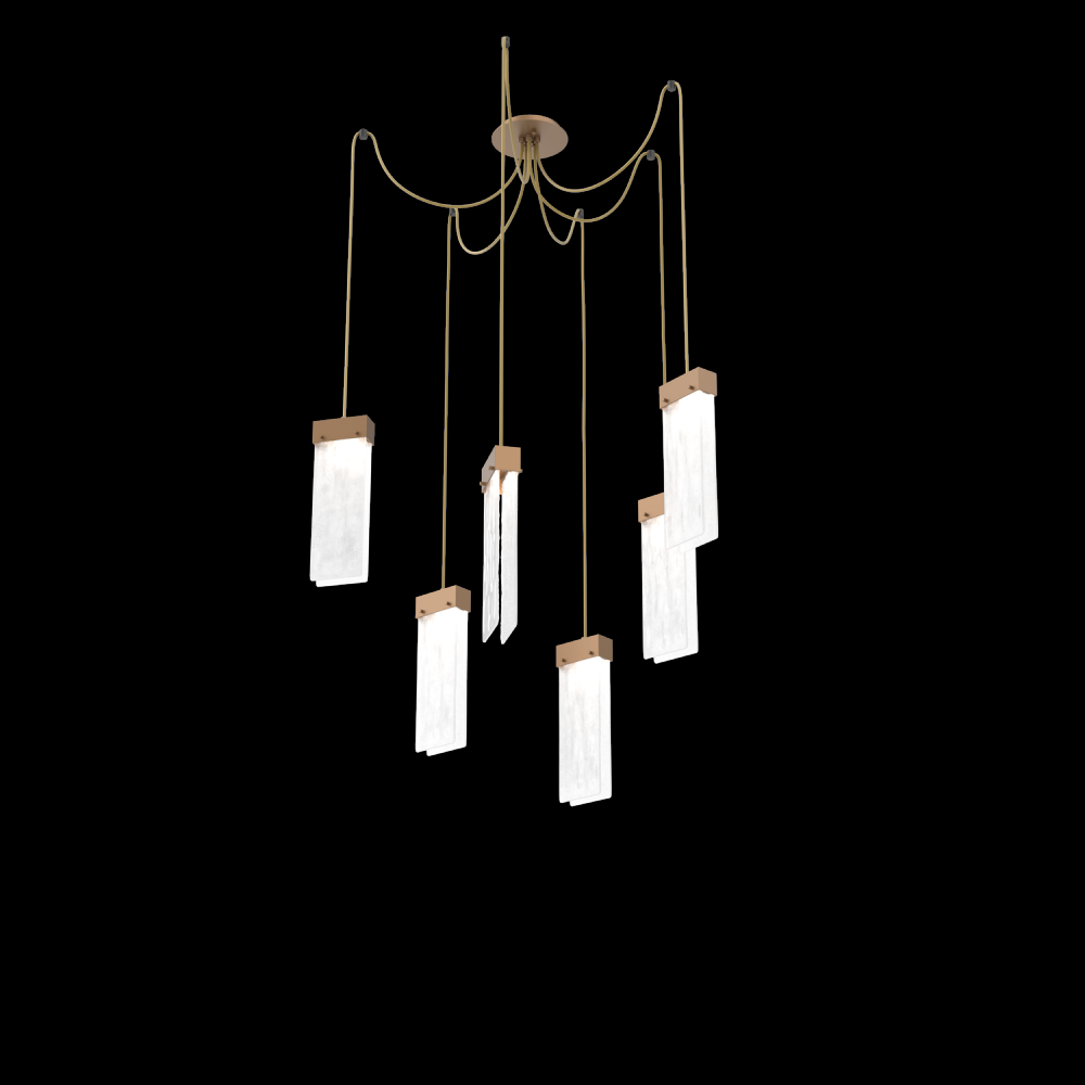 Parallel Round 6pc Swag Multi-Pendant